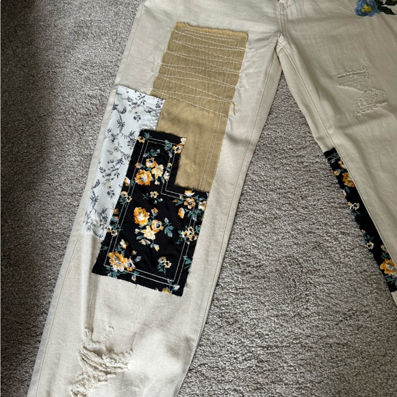 POL PATCH WORK DENIM SIZE MEDIUM NEW WITH TAGS - Picture 10 of 12